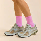 popeia - THE CASUAL Socken aus Bio - Baumwolle • Pink - ROSA ECK
