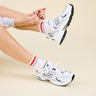 popeia - THE TENNIS Ankle Socken aus Bio - Baumwolle • Lila/Rot - Socken - ROSA ECK Concept Store