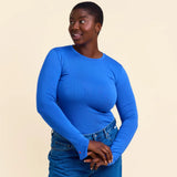 TIGHT Langarmshirt aus Bio-Baumwolle • Königsblau