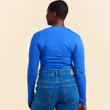 TIGHT Langarmshirt aus Bio-Baumwolle • Königsblau