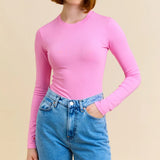 TIGHT Langarmshirt aus Bio-Baumwolle • Pink