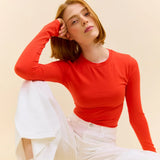 TIGHT Langarmshirt aus Bio-Baumwolle • Rot