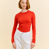 TIGHT Langarmshirt aus Bio-Baumwolle • Rot
