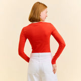 TIGHT Langarmshirt aus Bio-Baumwolle • Rot