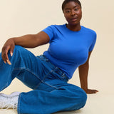 TIGHT T-Shirt aus Bio-Baumwolle • Königsblau
