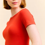 popeia - TIGHT T-Shirt aus Bio - Baumwolle • Rot - ROSA ECK
