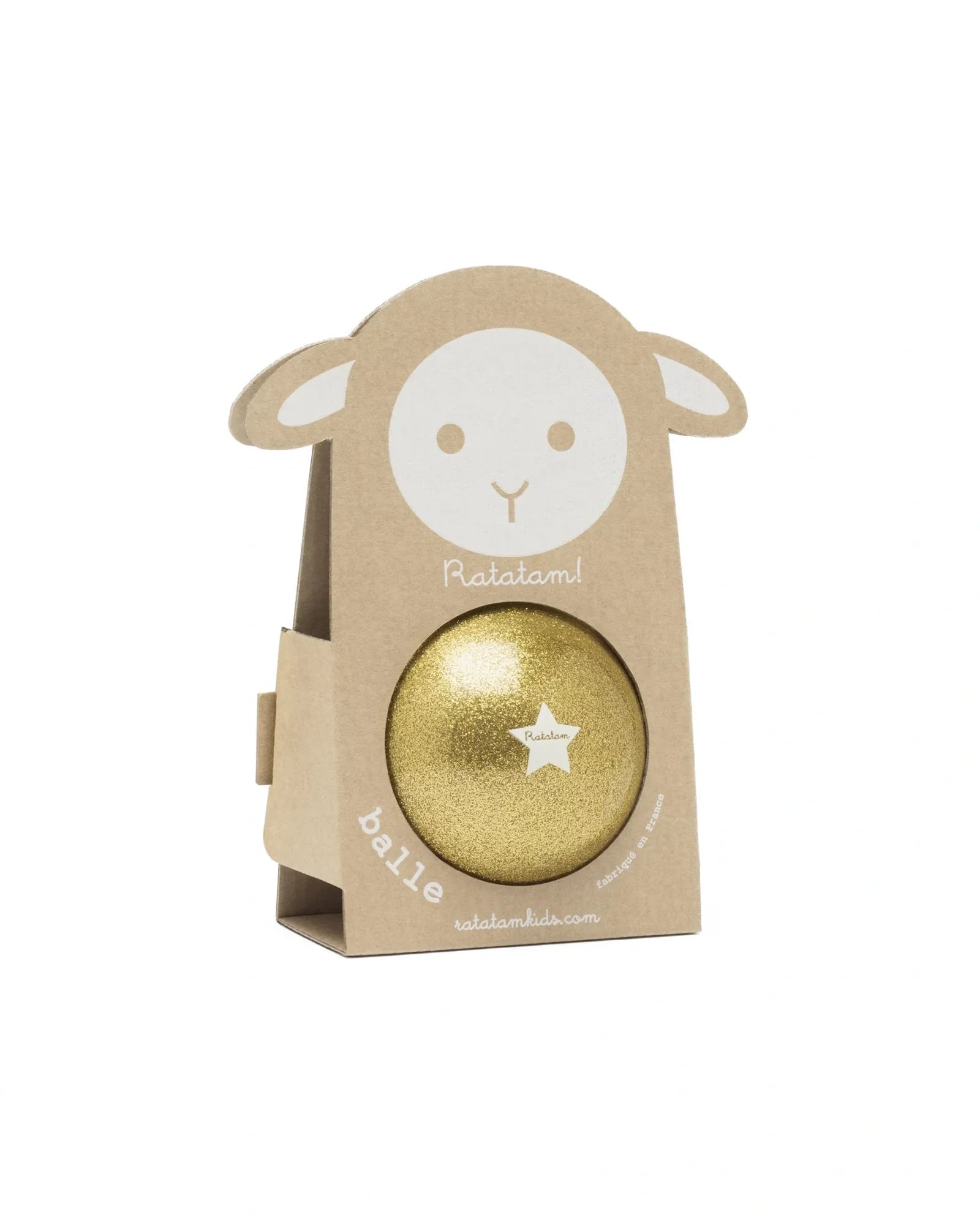 Ratatam - BABY SHEEP Spielball (⌀ 10 cm) • Gold - ROSA ECK
