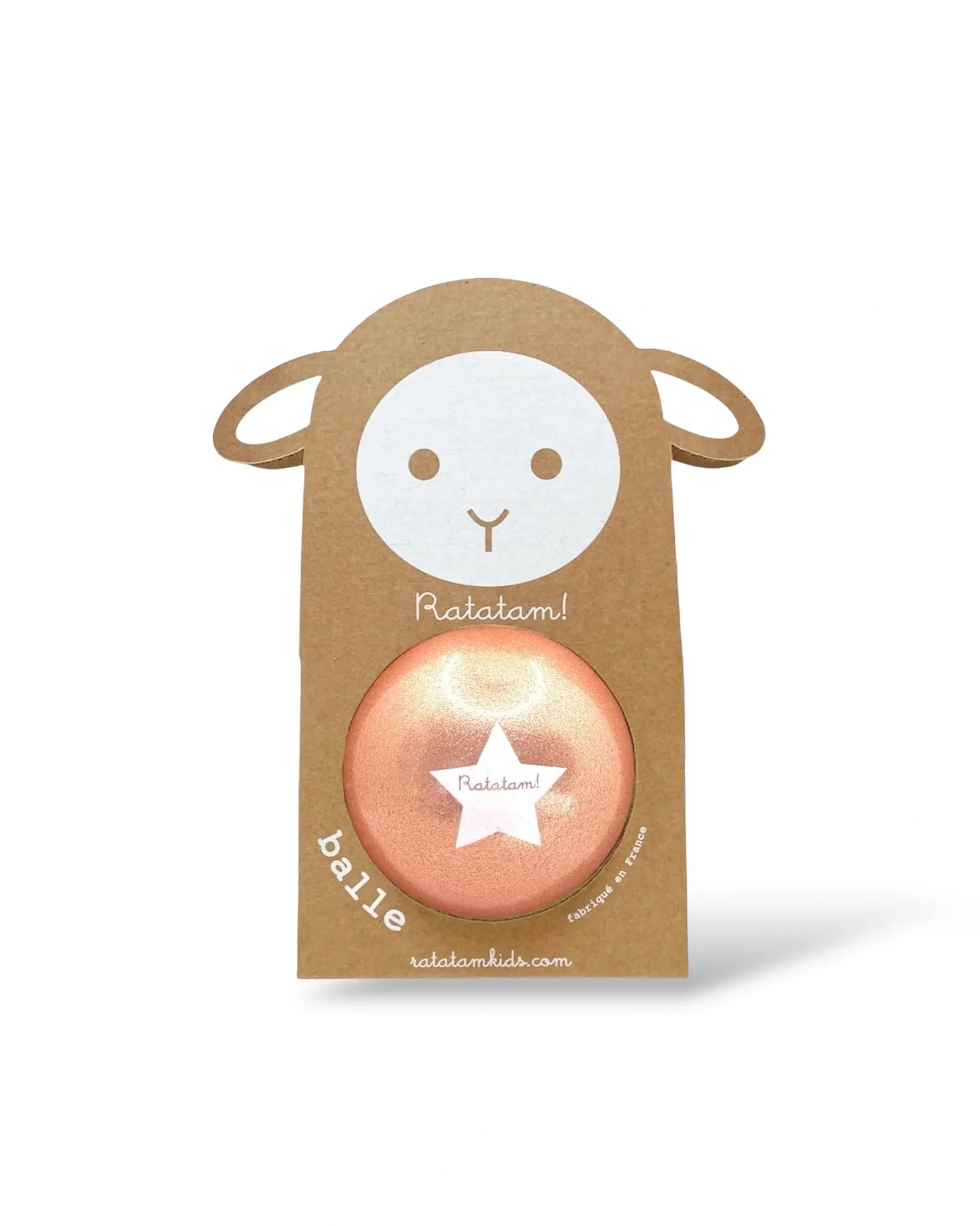 Ratatam - BABY SHEEP Spielball (⌀ 10 cm) • Kupfer - ROSA ECK