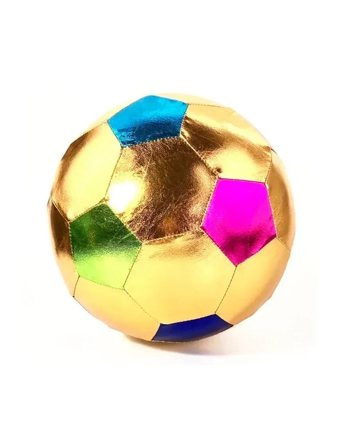 Ratatam - FOOTBALL Stoffball (⌀ 22 cm) • Gold Multico - ROSA ECK