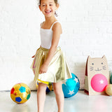 Ratatam - FOOTBALL Stoffball (⌀ 22 cm) • Gold Multico - ROSA ECK