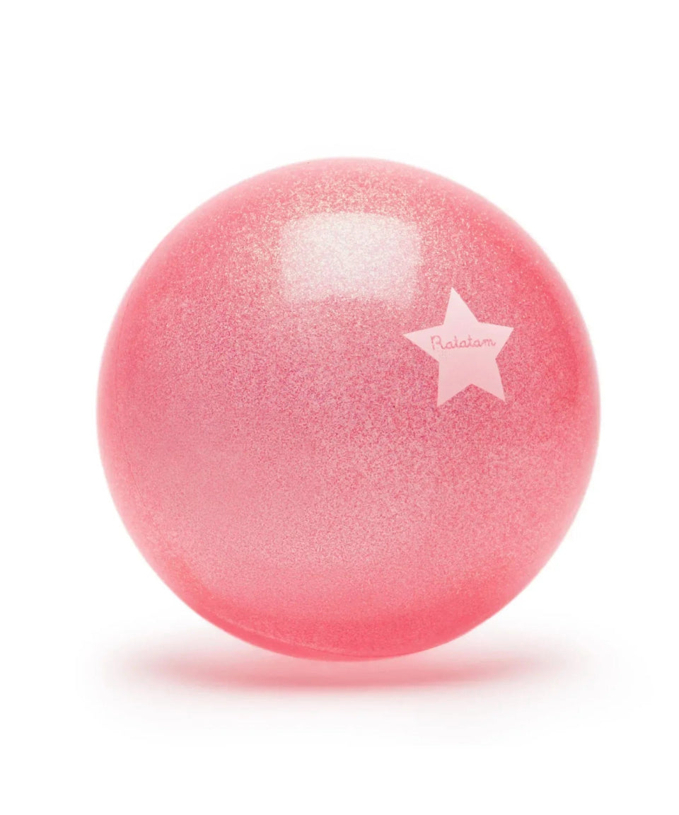 Ratatam - GLITTER BALL Spielball mit Glitzer (⌀ 22 cm) • Pink - Spielball - ROSA ECK Concept Store