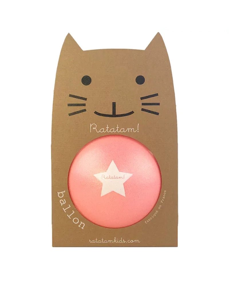 Ratatam - GLITTER BALL Spielball mit Glitzer (⌀ 22 cm) • Pink - Spielball - ROSA ECK Concept Store