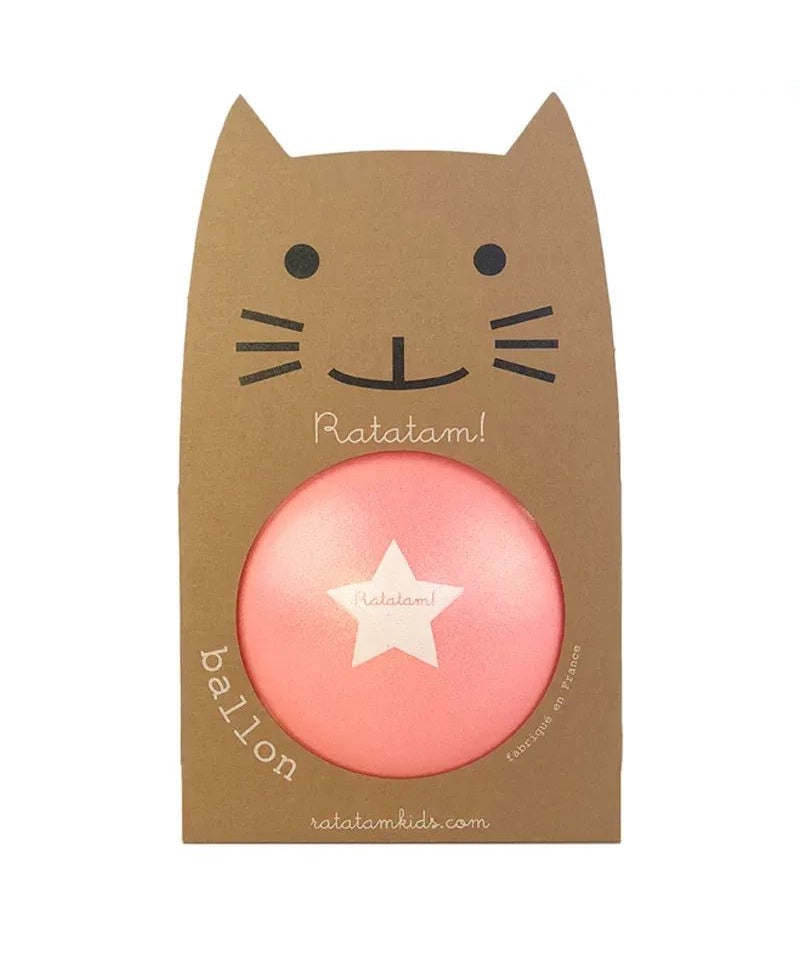 Ratatam - GLITTER BALL Spielball mit Glitzer (⌀ 22 cm) • Pink - Spielball - ROSA ECK Concept Store
