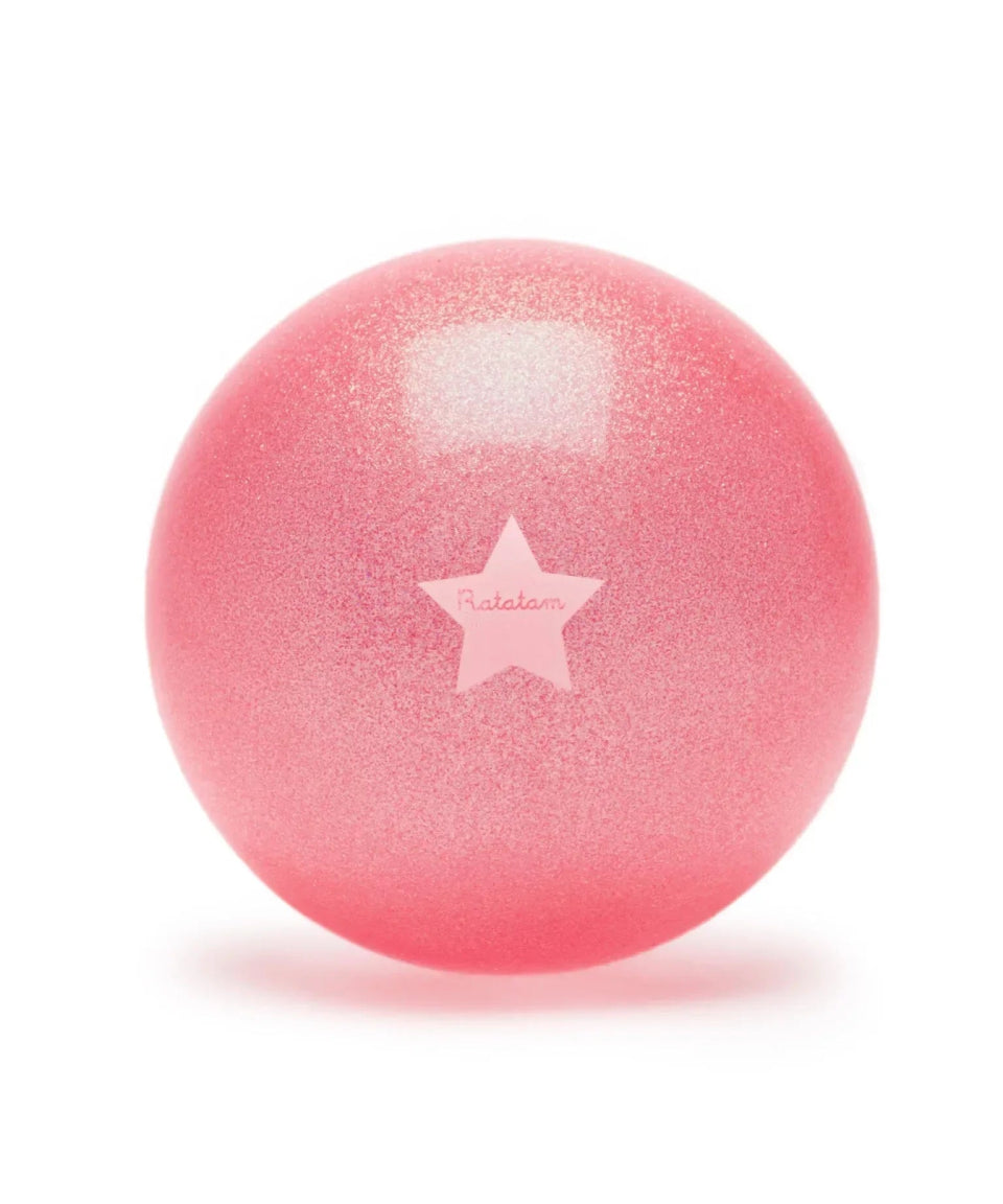 Ratatam - GLITTER BALL Spielball mit Glitzer (⌀ 22 cm) • Pink - Spielball - ROSA ECK Concept Store