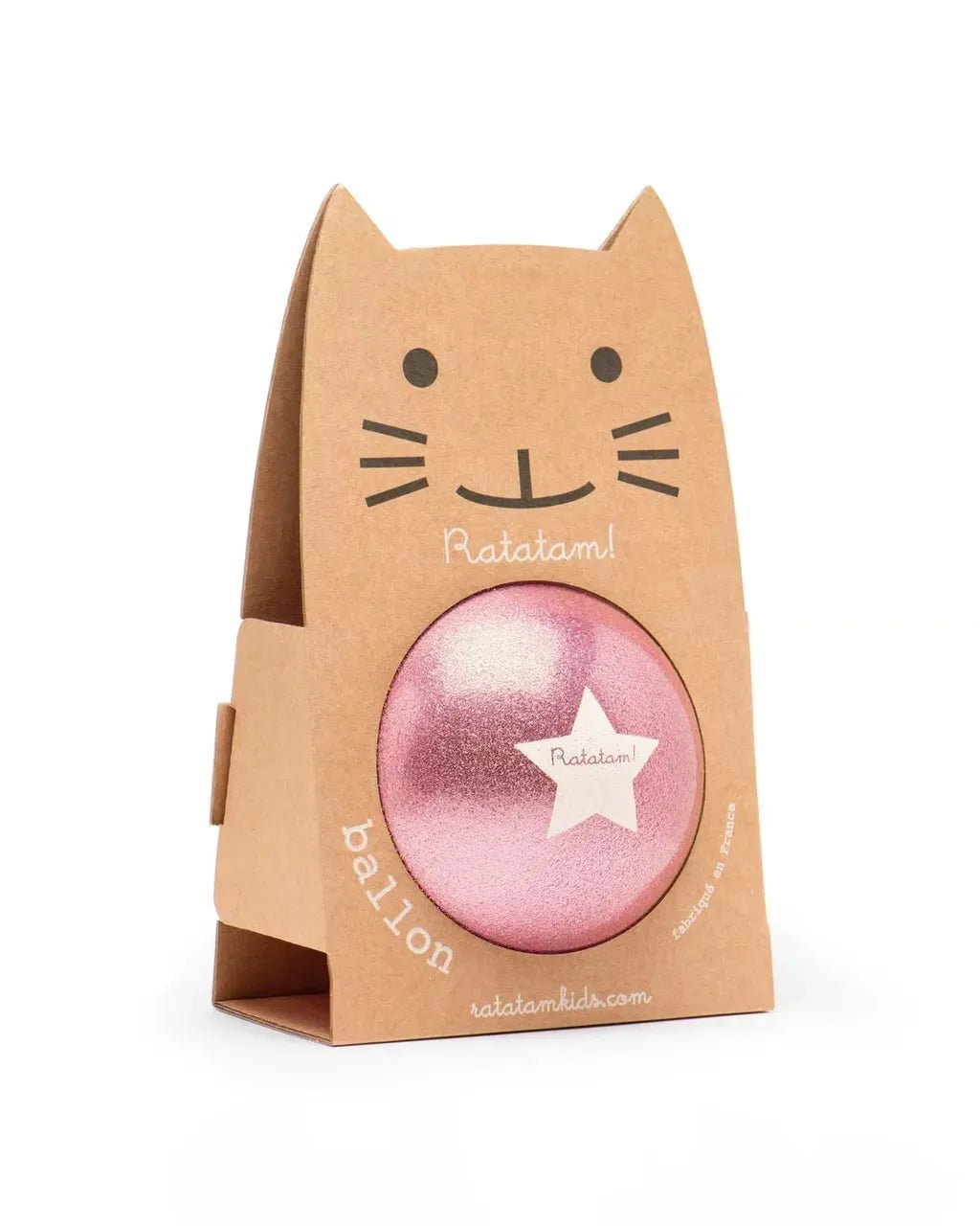 Ratatam - GLITTER BALL Spielball mit Glitzer (⌀ 22 cm) • Rosa - Spielball - ROSA ECK Concept Store
