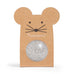 Ratatam - GLITTER MOUSE BOUNCING BALL Flummi | Silber - ROSA ECK