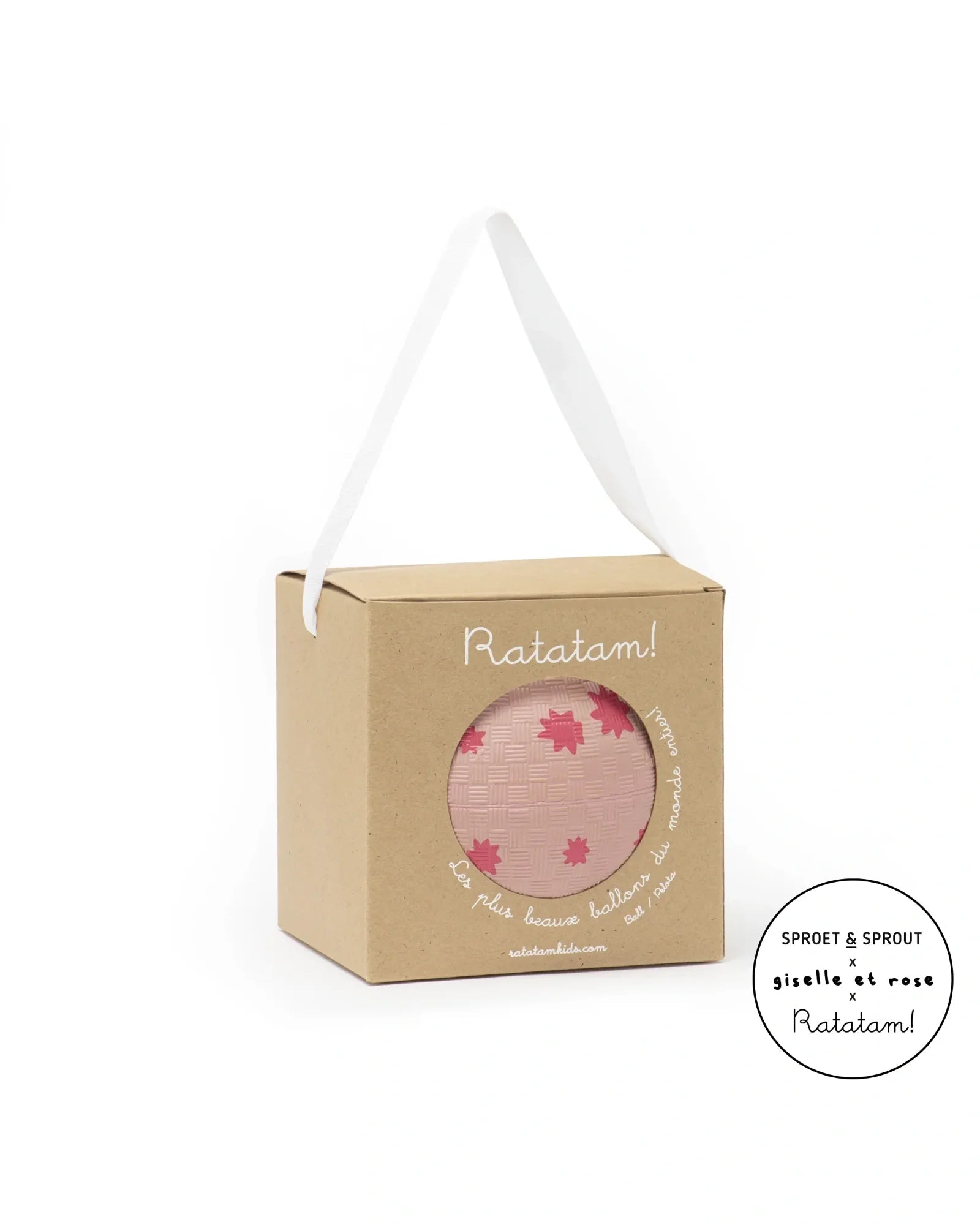 Ratatam - Kleiner Spielball (⌀ 12 cm) • Blumen - ROSA ECK