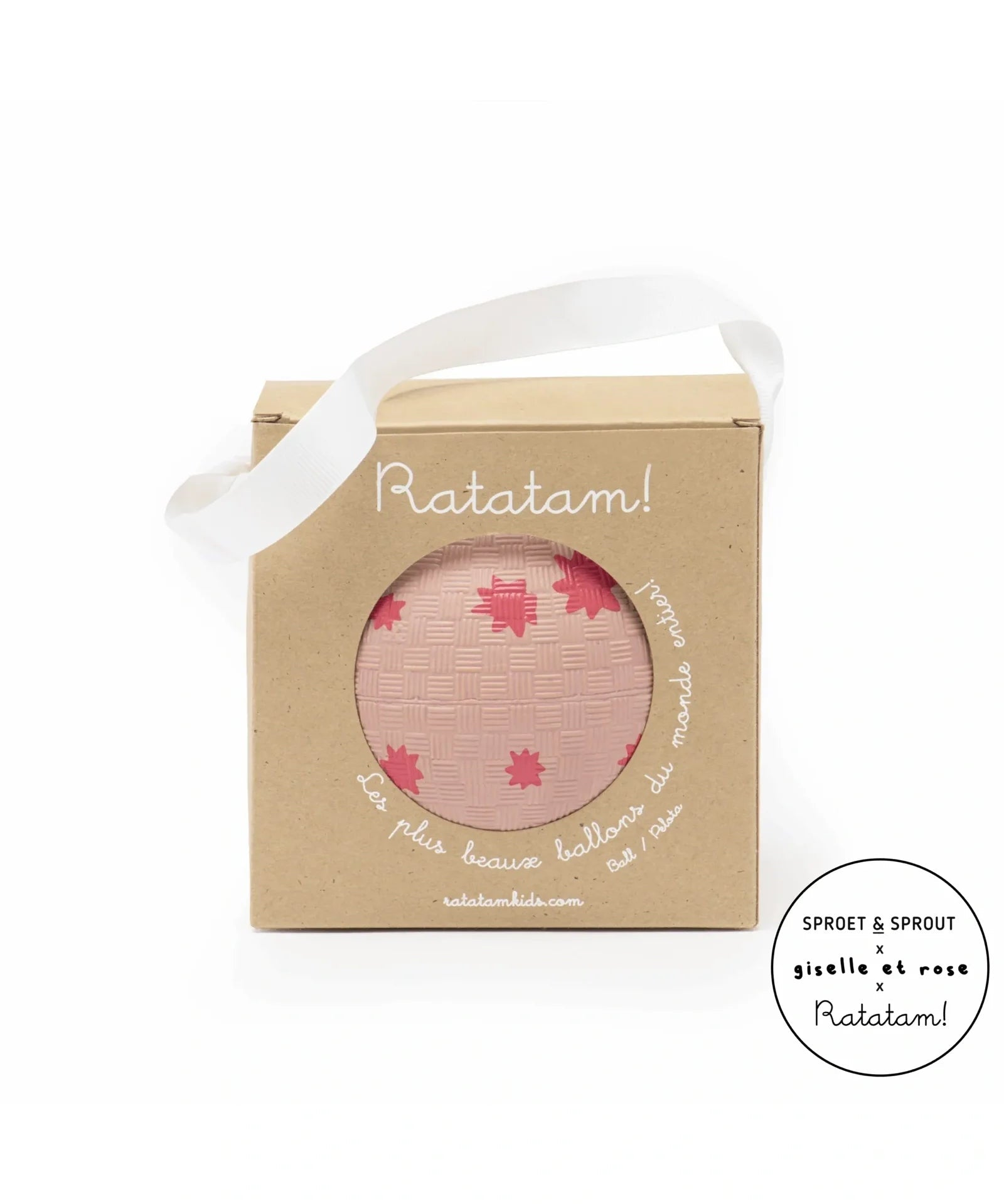 Ratatam - Kleiner Spielball (⌀ 12 cm) • Blumen - ROSA ECK