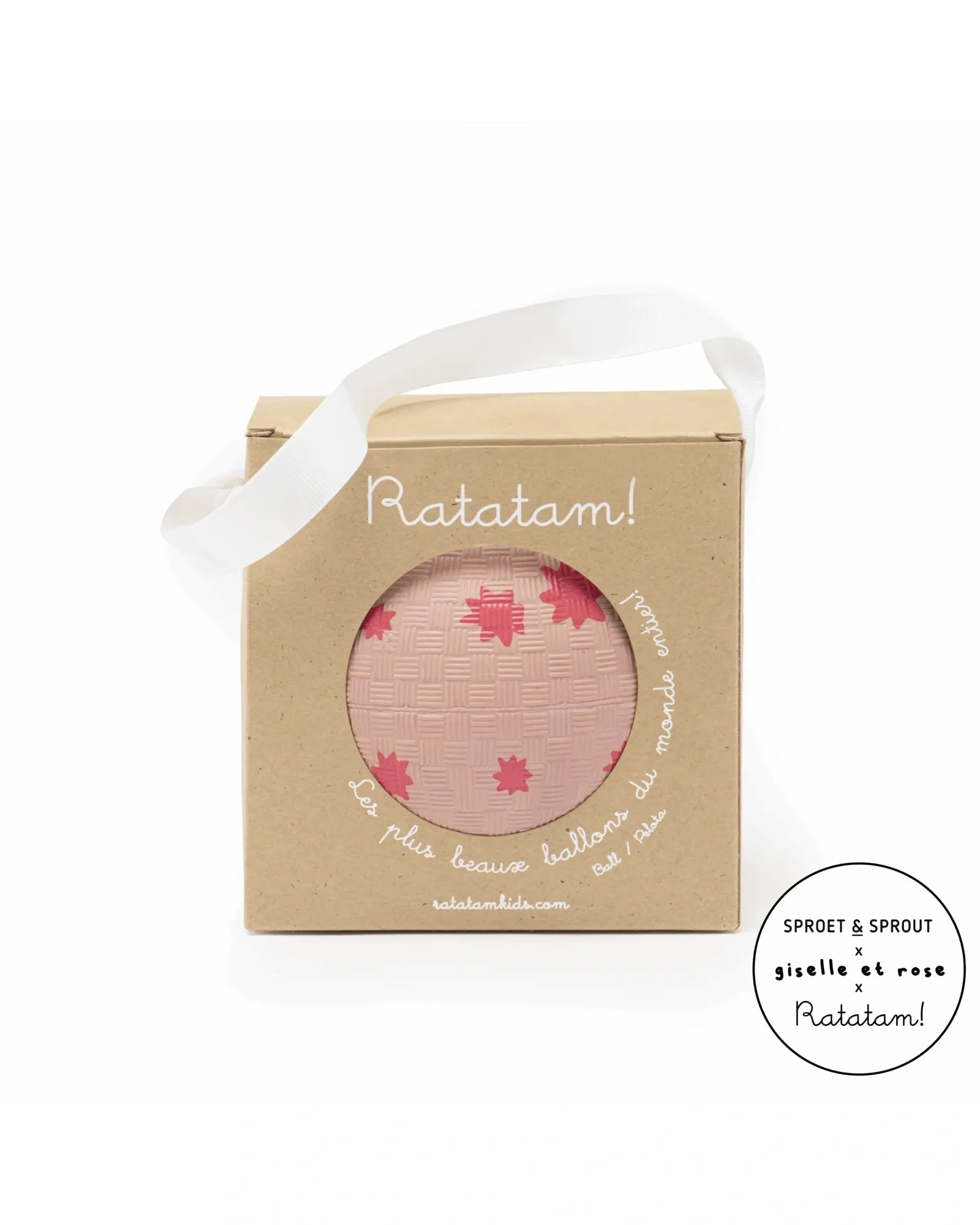 Ratatam - Kleiner Spielball (⌀ 12 cm) • Blumen - ROSA ECK