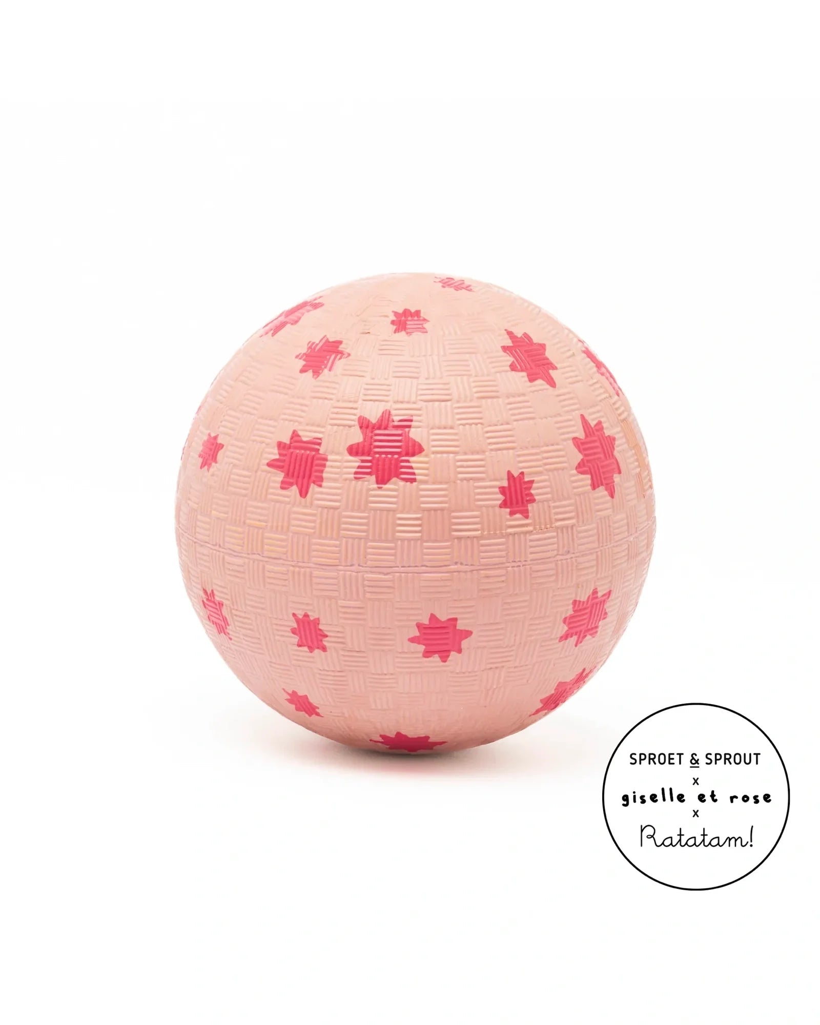 Ratatam - Kleiner Spielball (⌀ 12 cm) • Blumen - ROSA ECK