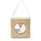 Ratatam - Kleiner Stoffball (⌀ 10 cm) • Rosa/Blau/Weiß - ROSA ECK