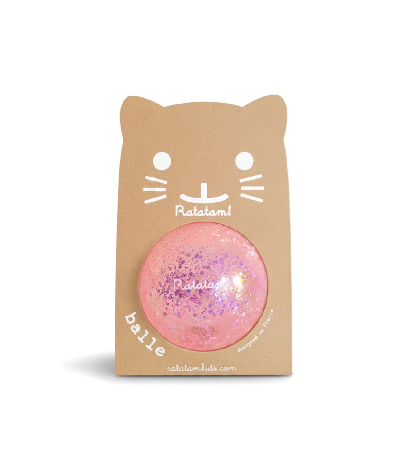 Ratatam - MINI SHINY Spielball (⌀ 10 cm) • Rosa - ROSA ECK