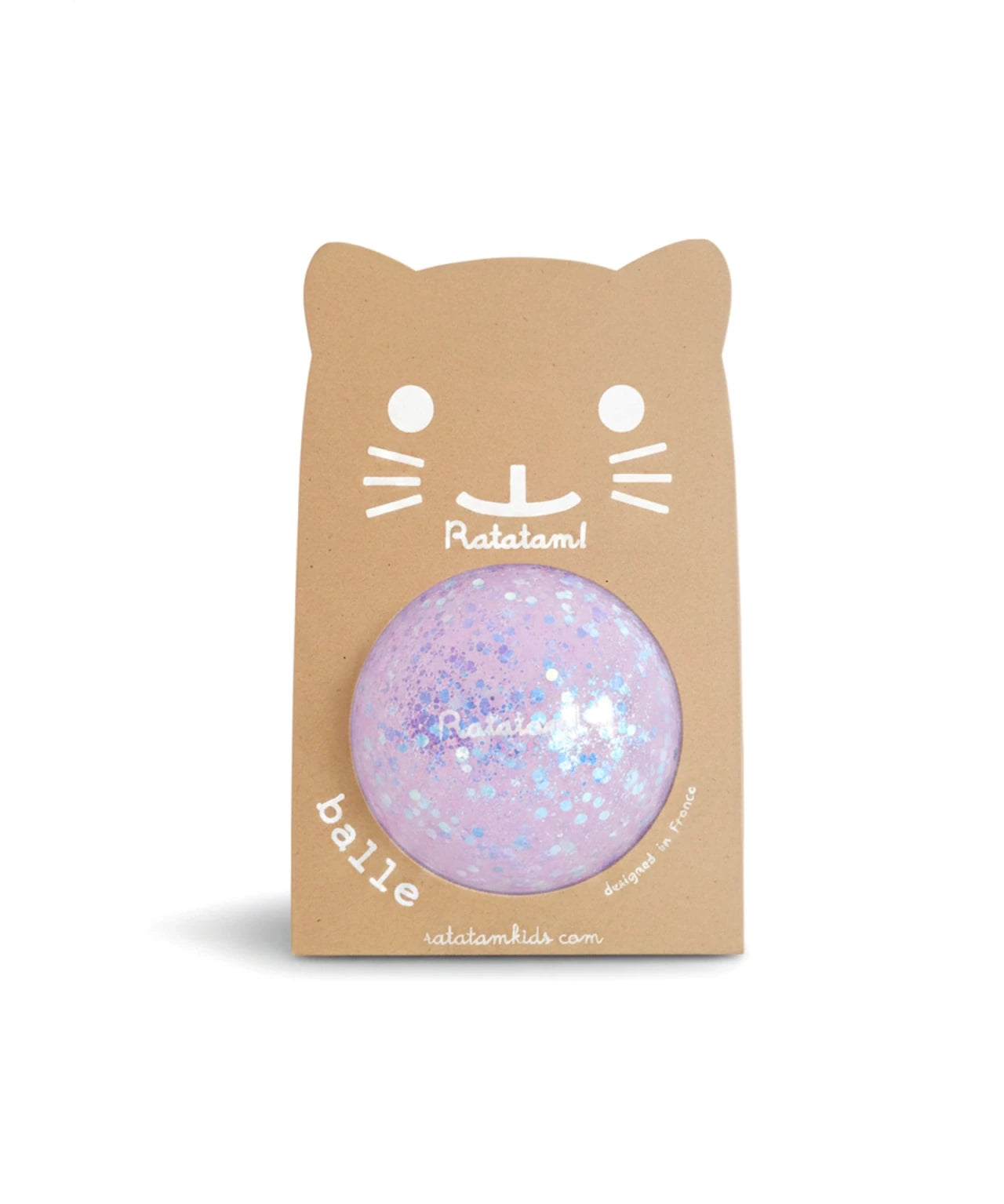 Ratatam - MINI SHINY Spielball (⌀ 10 cm) • Violett - ROSA ECK