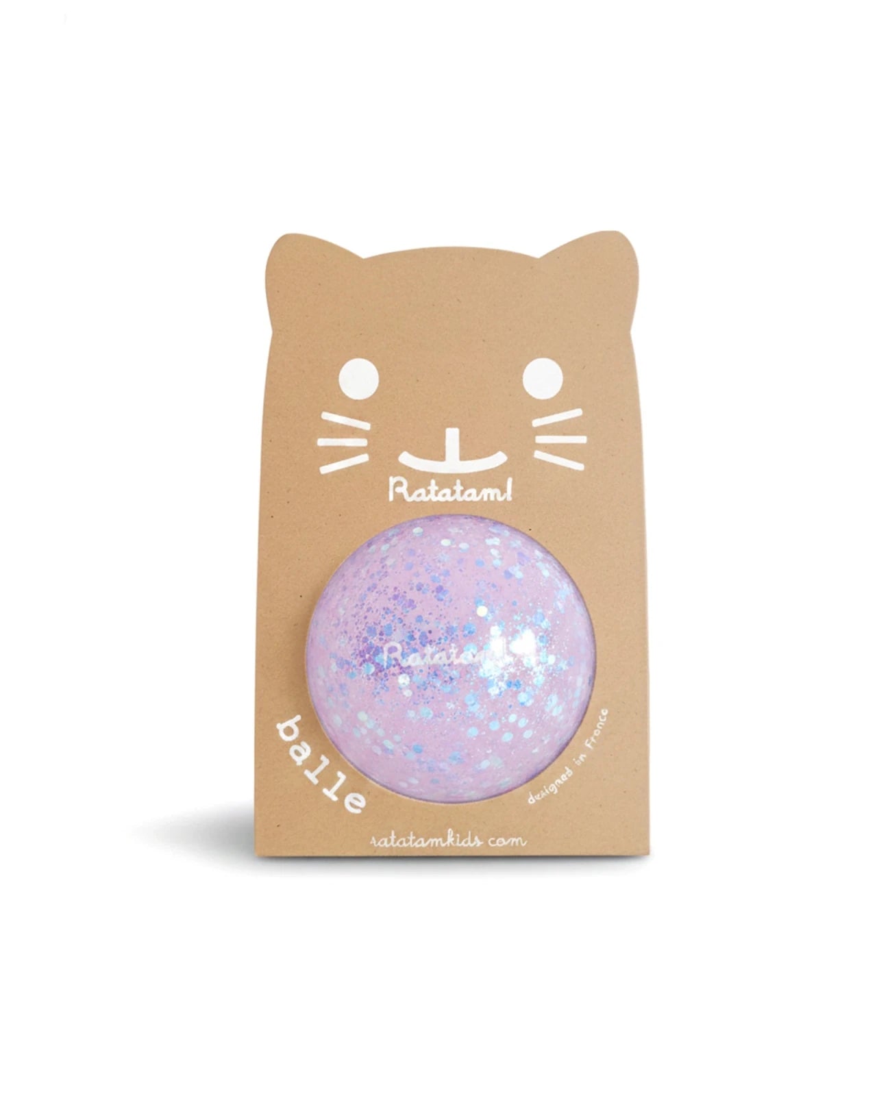 Ratatam - MINI SHINY Spielball (⌀ 10 cm) • Violett - ROSA ECK