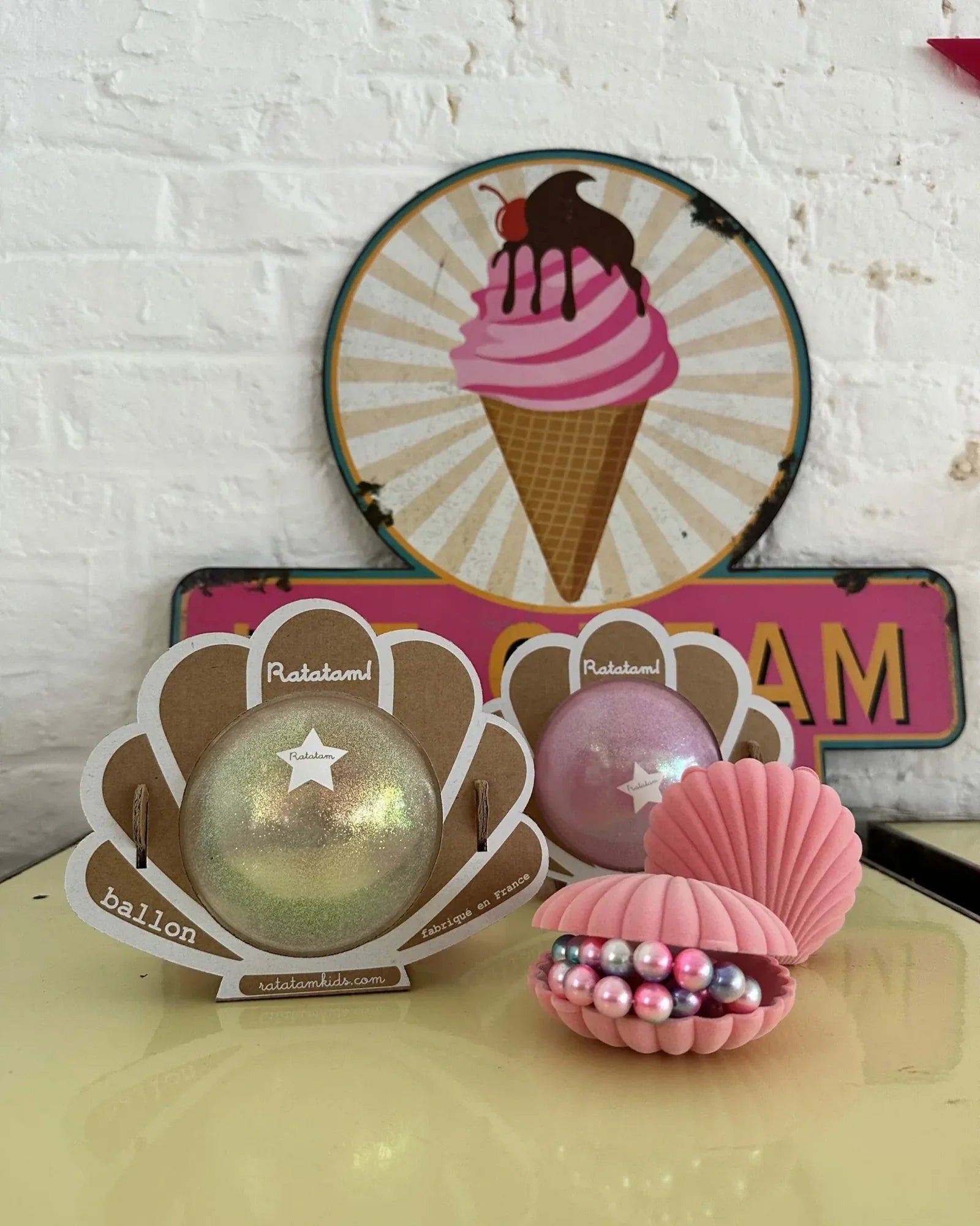 Ratatam - SHELL Spielball (⌀ 10 cm) • Pink - ROSA ECK