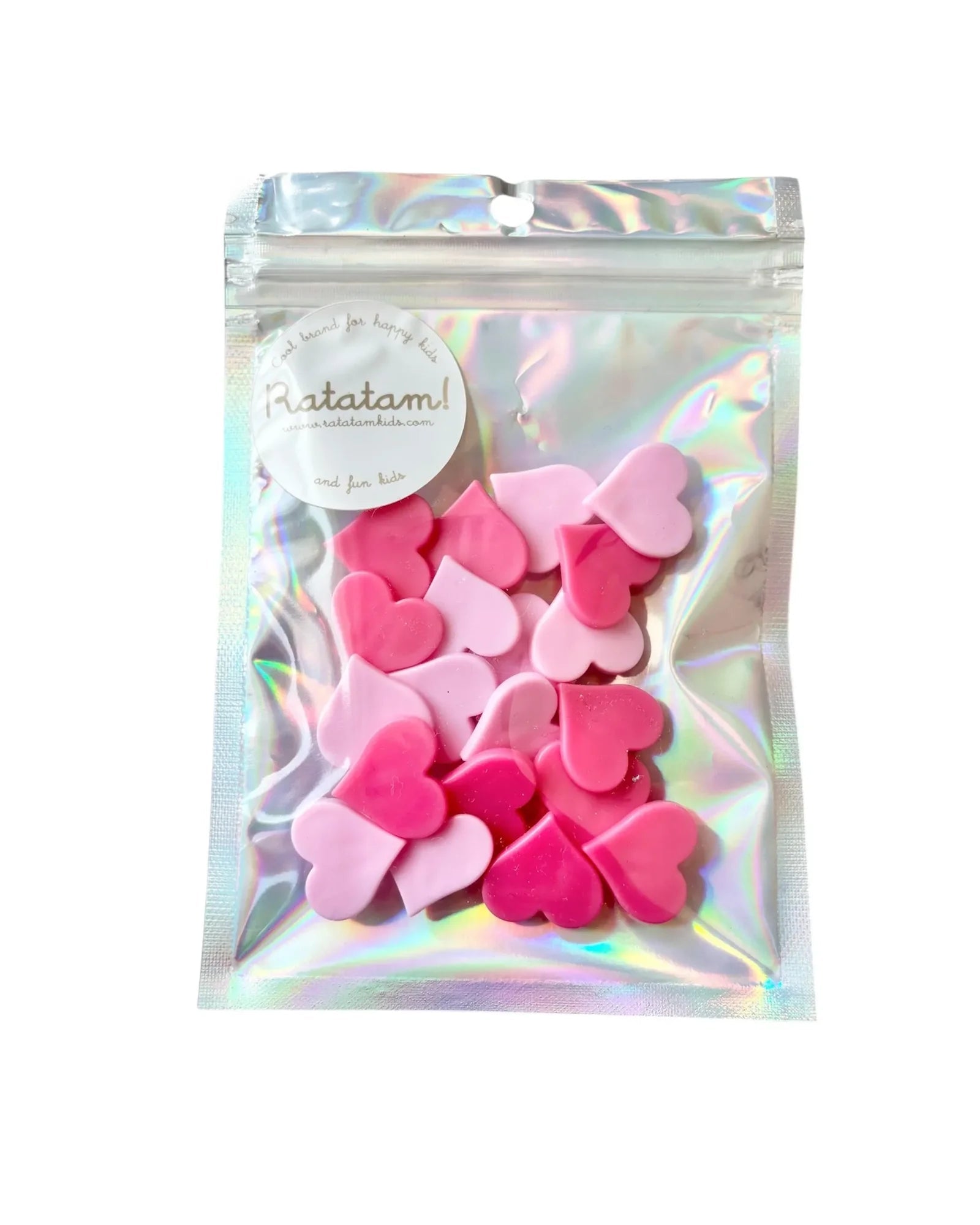 Ratatam - Speichenclips für Fahrrad • Herzen rosa - ROSA ECK