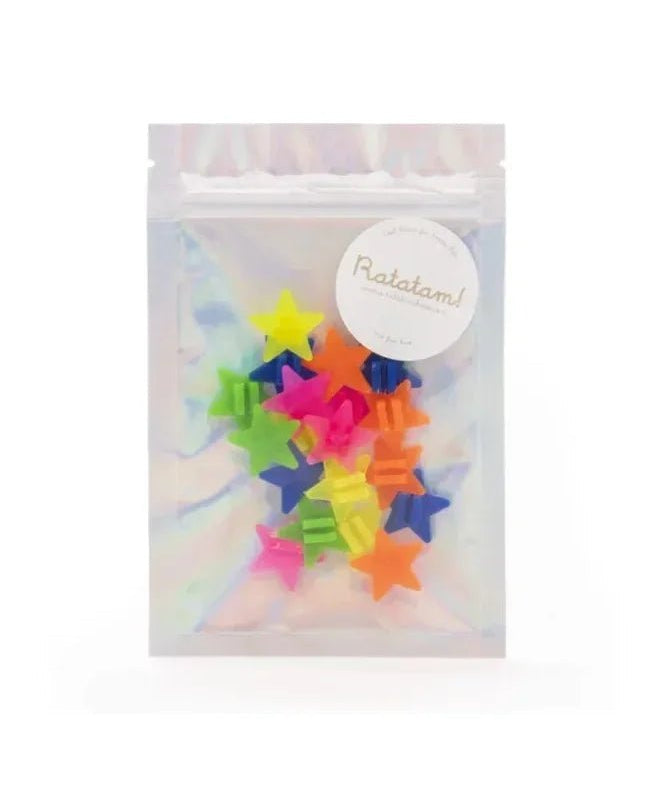 Ratatam - Speichenclips für Fahrrad • Sterne - ROSA ECK