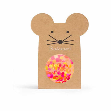 Ratatam - STAR MOUSE Flummi | Multico Orange - ROSA ECK - Bunt, Sterne,