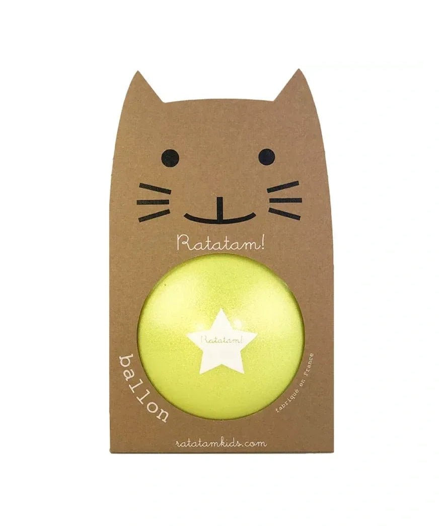 Ratatam - SUMMER GLITTER Spielball (⌀ 15 cm) • Gelb - ROSA ECK