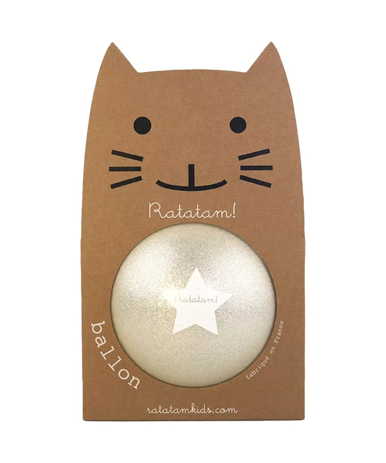 Ratatam - SUMMER GLITTER Spielball (⌀ 15 cm) • Silber - ROSA ECK