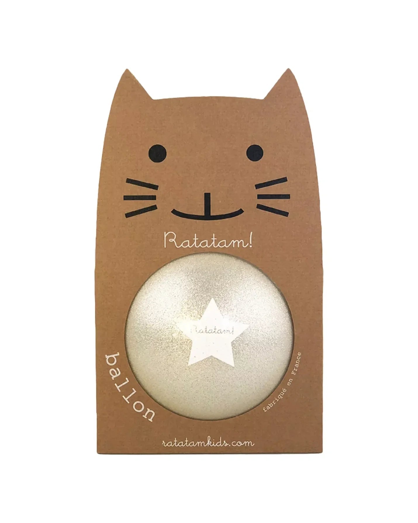 Ratatam - SUMMER GLITTER Spielball (⌀ 22 cm) • Silber - ROSA ECK