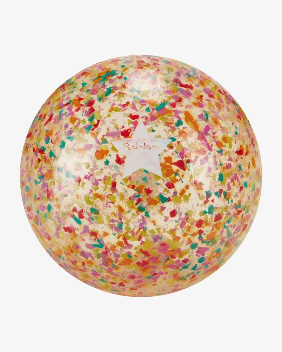 Ratatam - THE CONFETTI BALL Kleiner Spielball (10 cm) | Bunt - ROSA ECK - Kinder, ,