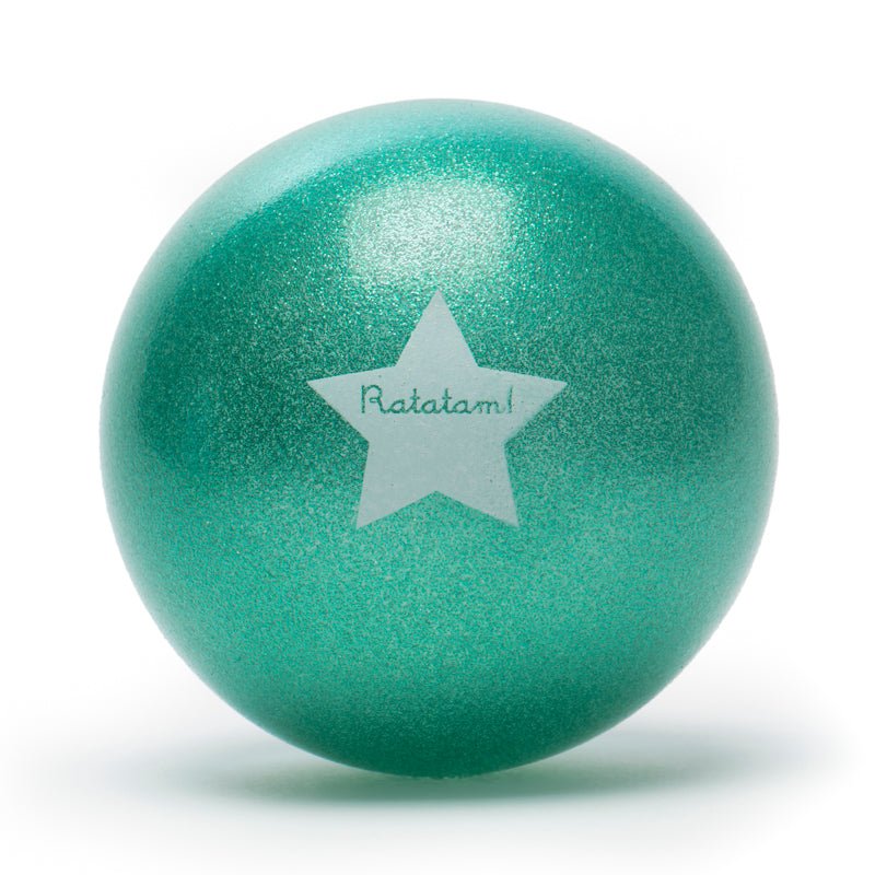 Ratatam - THE GLITTER BALLOON Spielball (15 cm) | Grün - ROSA ECK