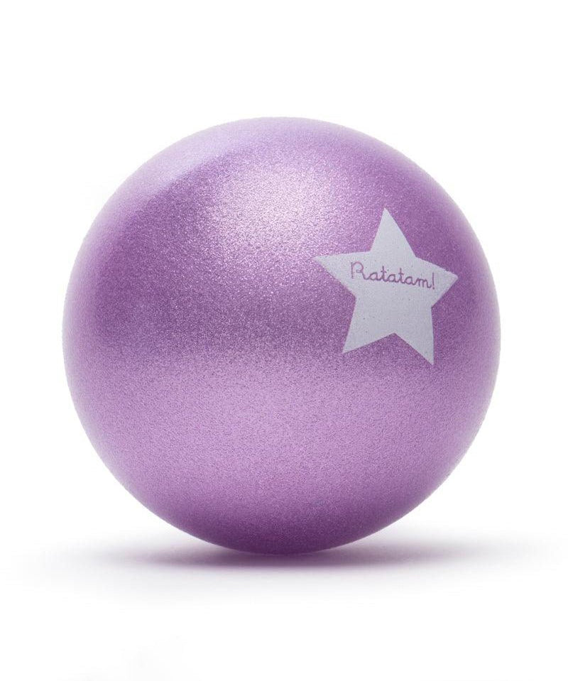 Ratatam - THE GLITTER BALLOON Spielball (22 cm) | Violet - ROSA ECK - Glitzer, Lila,