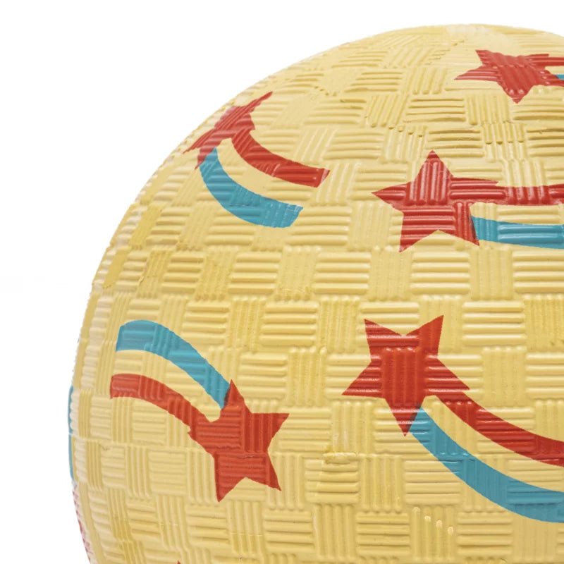 Ratatam - THE SHOOTING STAR Kleiner Spielball (12 cm) - ROSA ECK - Gelb, Sterne,