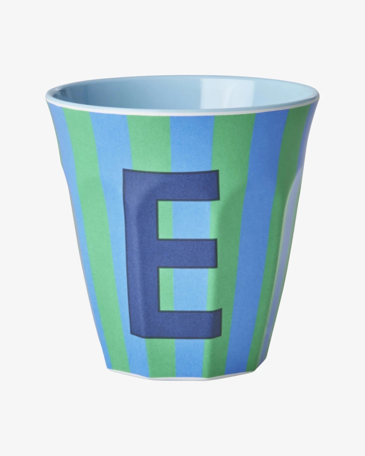 rice Buchstabenbecher (250 ml) – E Stripes, Blau