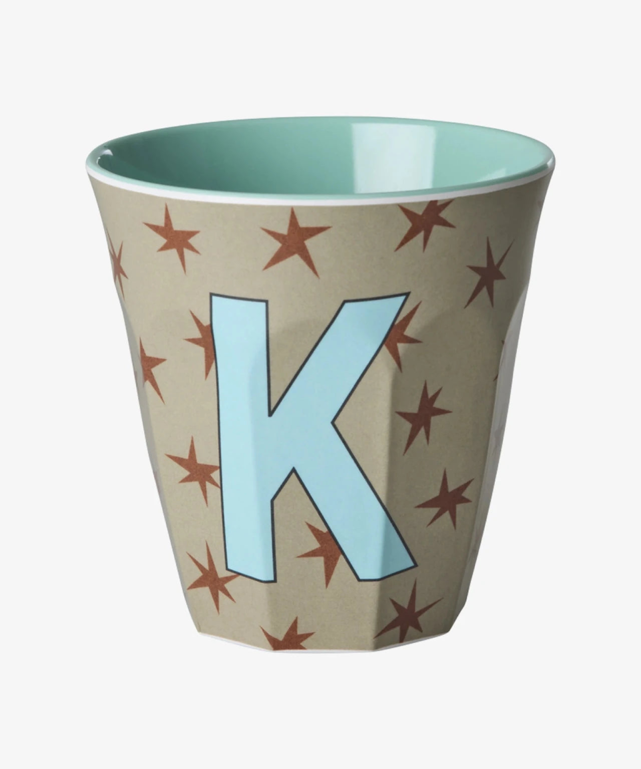 rice Buchstabenbecher (250 ml) – K Stars, Hellbraun