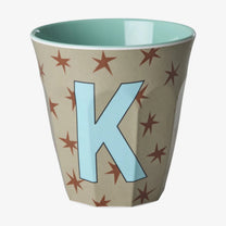rice Buchstabenbecher (250 ml) – K Stars, Hellbraun