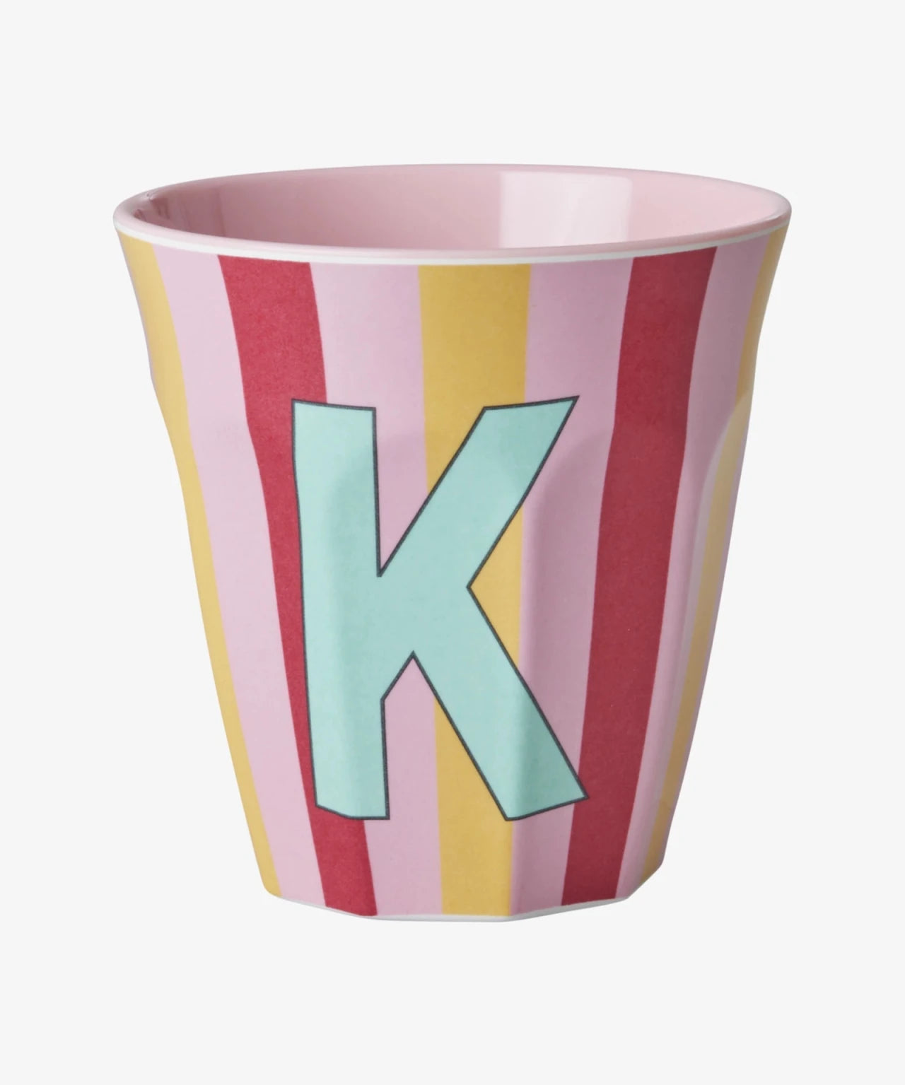 rice Buchstabenbecher (250 ml) – K Stripes, Pink