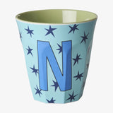 rice Buchstabenbecher (250 ml) – N Stars, Hellblau