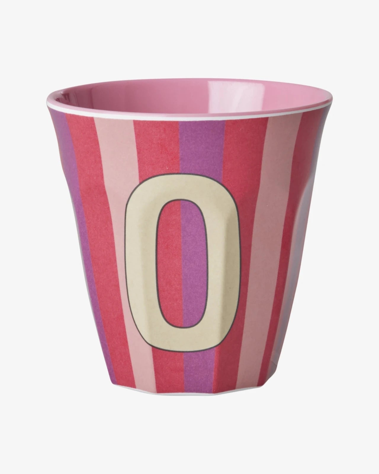 rice Buchstabenbecher (250 ml) – O Stripes, Mehrfarbig