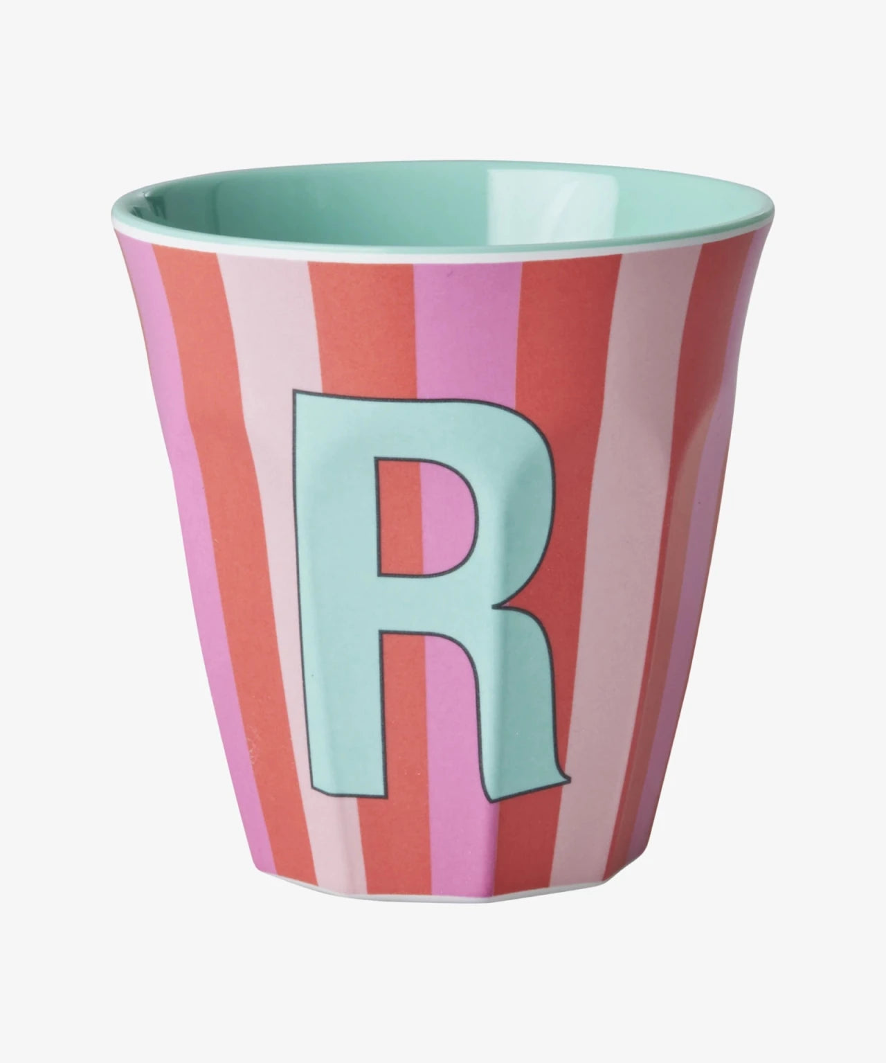 rice Buchstabenbecher (250 ml) – R Stripes, Pink