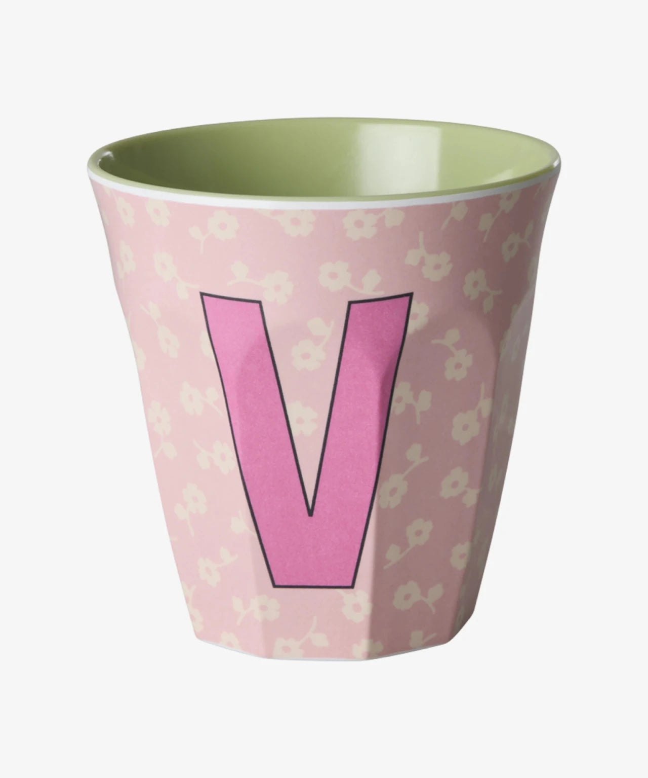 rice Buchstabenbecher (250 ml) – V Flowers, Hellrosa