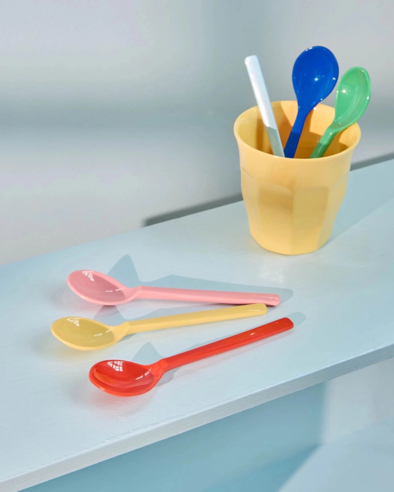 rice Melamin-Teelöffel 6er-Set – Solid Colors
