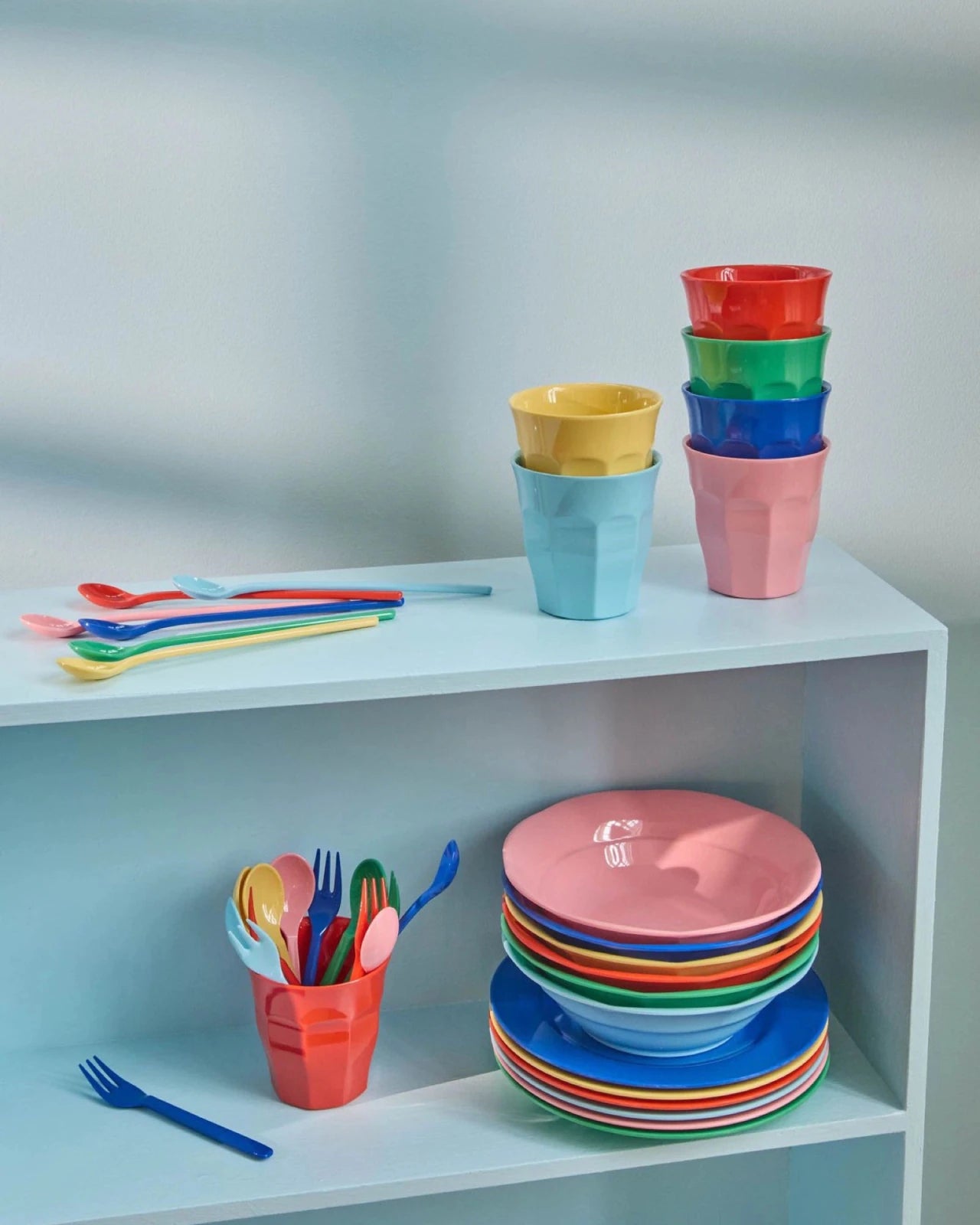 rice Melamin-Teelöffel 6er-Set – Solid Colors