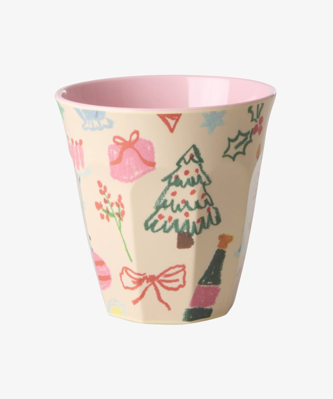 rice - Melaminbecher (250 ml) • Xmas Galore - ROSA ECK